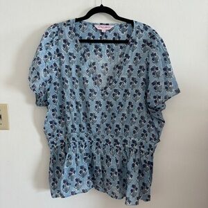 Carla Kiley Fluttery Peplum top